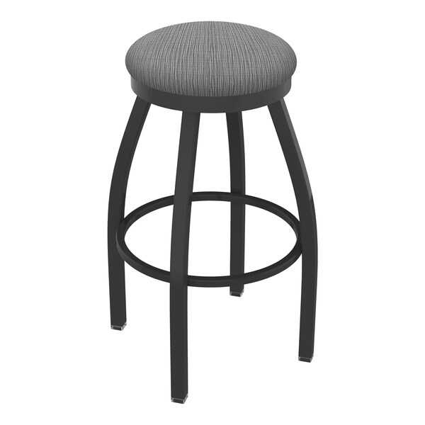 Holland Bar Stool Co 30" Swivel Bar Stool, Pewter Finish, Graph Seat 80230PW020 - main